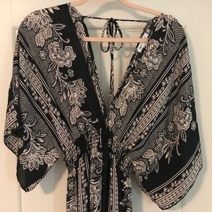 Black & White Floral Dress from Eden in Love